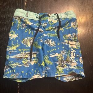 Hurley toddler swim trunks. (Blue) Size 4